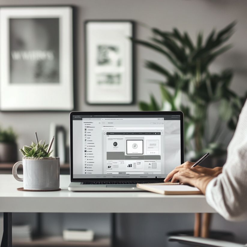 WordPress admin dashboard and custom theme interface displaying user-friendly content management and SEO optimization features